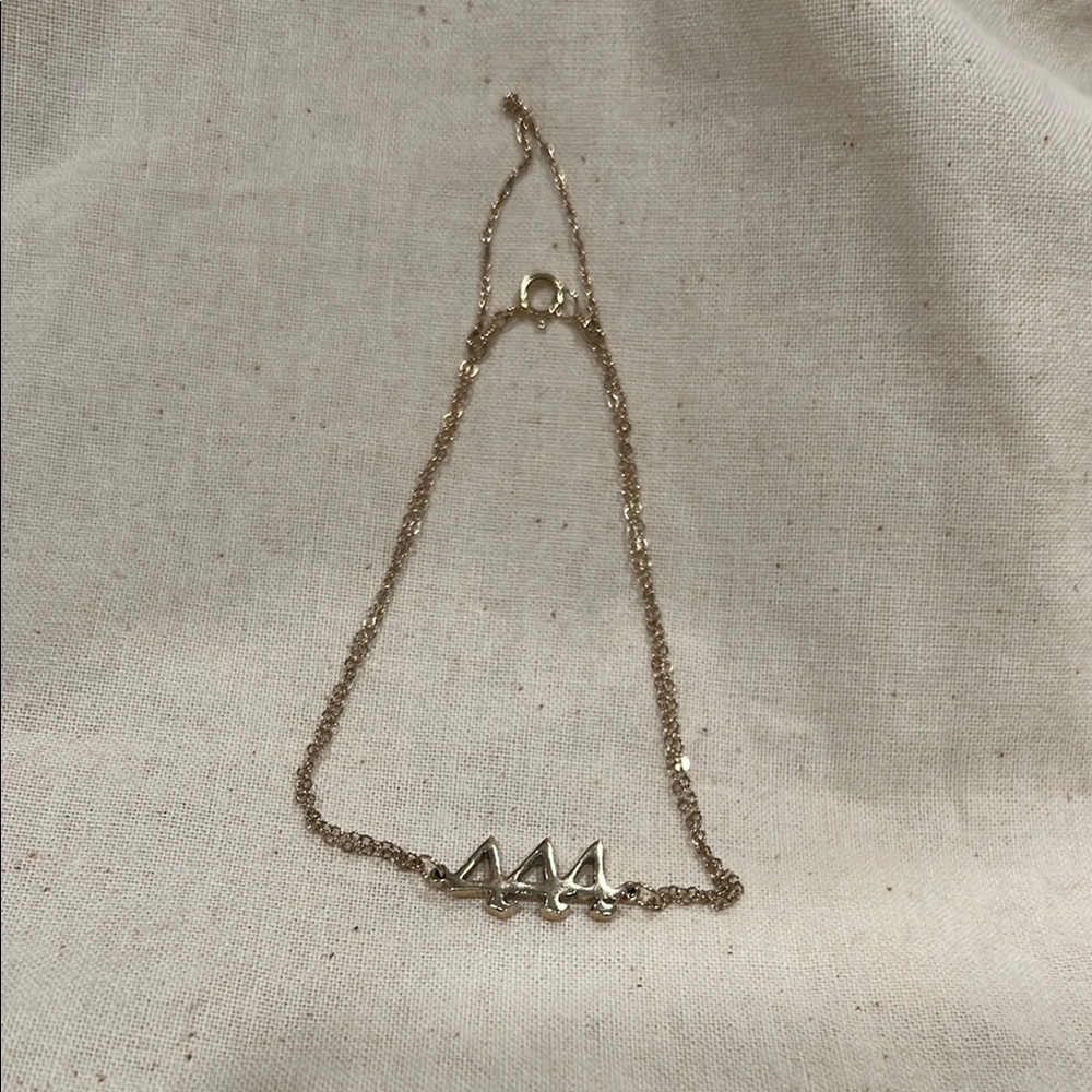Minimalist Gold Angel “444”Bracelet